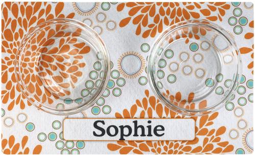 Show full view: Drymate Rejuvenation Personalized Dog & Cat Placemat, Orange & Turquoise slide 5 of 8