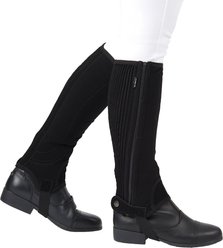 Dublin Easy-Care Adults Half Chaps II, Black, Large Tall