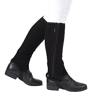 Dublin Easy-Care Adults Half Chaps II, Black, Small