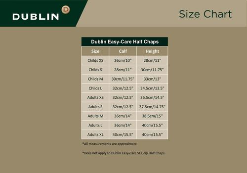 Show full view: Dublin Easy-Care Adults Half Chaps II, Black, X-Small slide 2 of 3