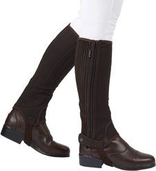 Dublin Easy-Care Adults Half Chaps II, Brown, X-Small