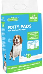 Duke-N-Boots Dog Pee Pads with Adhesive Backing, Medium, 25 count
