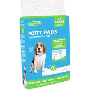 Duke-N-Boots Dog Pee Pads with Adhesive Backing, Medium, 25 count