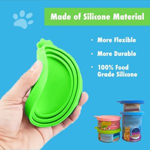 Duke-N-Boots Silicon Pet Can Food Cover, 2 count