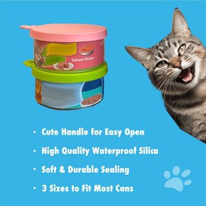 Duke-N-Boots Silicon Pet Can Food Cover, 2 count