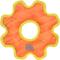Show in main carousel: DuraForce Med Gear Ring Tiger Squeaky Plush Dog Toy, Orange/Yellow slide 1 of 5