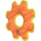 Show in main carousel: DuraForce Med Gear Ring Tiger Squeaky Plush Dog Toy, Orange/Yellow slide 3 of 5