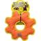 Show in main carousel: DuraForce Med Gear Ring Tiger Squeaky Plush Dog Toy, Orange/Yellow slide 5 of 5