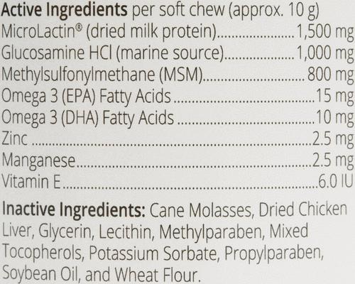 Show full view: Duralactin Canine Joint Plus Soft Chew Dog Supplement, 60 count slide 4 of 6