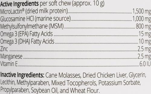 Show full view: Duralactin Canine Joint Plus Soft Chew Dog Supplement, 90 count slide 3 of 5