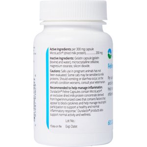 Duralactin Feline Capsules Cat Supplement, 60 count