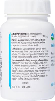 Show full view: Duralactin Feline Capsules Cat Supplement, 60 count slide 4 of 6