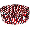 Show in main carousel: Durkha Premium Felt Bolster Dog Bed, Red, White & Blue slide 1 of 5
