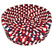 Show in main carousel: Durkha Premium Felt Bolster Dog Bed, Red, White & Blue slide 2 of 5