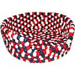 Show in main carousel: Durkha Premium Felt Bolster Dog Bed, Red, White & Blue slide 3 of 5