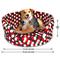 Show in main carousel: Durkha Premium Felt Bolster Dog Bed, Red, White & Blue slide 4 of 5
