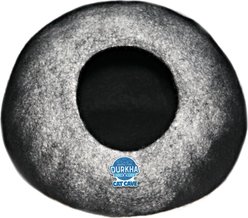 Durkha Premium Felt Cave Cat Bed, Black & White