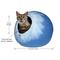 Show in main carousel: Durkha Premium Felt Cave Cat Bed, Light Blue & White slide 4 of 5