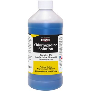 Durvet Chlorhexidine Solution Horse Antibacterial Wound Cleaner, 16-fl oz bottle