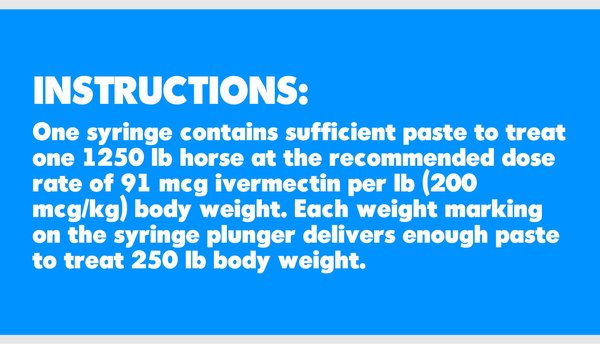 Show full view: Durvet DuraMectin Ivermectin 1.87% Paste Horse Dewormer, 0.21-oz tube slide 4 of 5