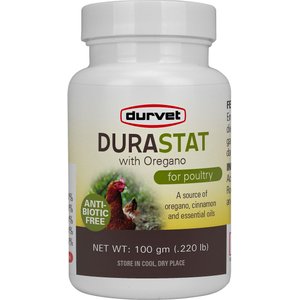Durvet Durastat Oregano Poultry Supplement, 100-g bottle