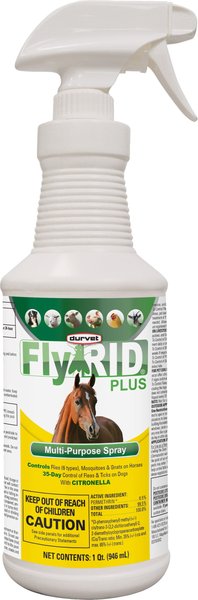 Durvet FlyRID Plus Farm Animal Spray, 32-fl oz bottle
