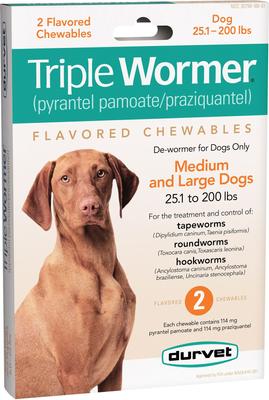 Durvet Triple Wormer Medium & Large Dog Dewormer