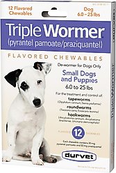 Durvet Triple Wormer Puppy & Small Dog Dewormer, 12 count