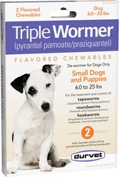 Durvet Triple Wormer Puppy & Small Dog Dewormer, 2 count