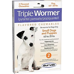 Durvet Triple Wormer Puppy & Small Dog Dewormer, 2 count