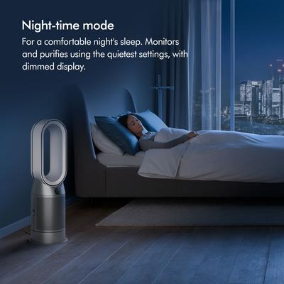 Show full view: Dyson HP07 Hot + Cool Fan Heater Air Purifier, White/Silver slide 9 of 10