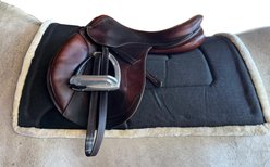DziaSport Happy Back Riding Style English Horse Saddle Pad, Navy, Full