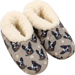 E&S PETS Australian Cattle Dog Slippers, Tan, one size