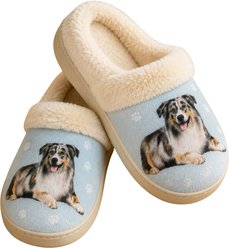 E&S PETS Australian Shepherd Snugg Slippers, Small/Medium