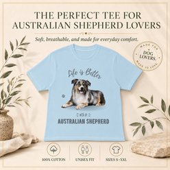 E&S PETS Australian Shepherd T-Shirt, Blue, Large slide 2 of 6