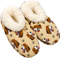 E&S PETS Basset Hound Slippers, Yellow, one size