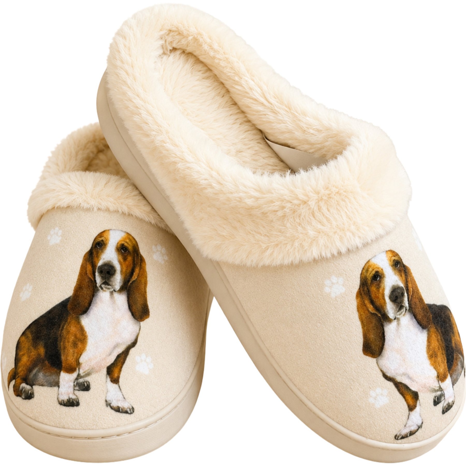 E&S PETS Basset Hound Snugg Slippers, Small/Medium