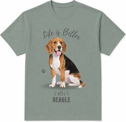 E&S PETS Beagle T-Shirt, Green, X-Large
