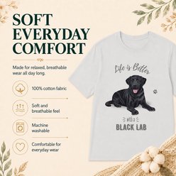 E&S PETS Black Labrador T-Shirt, Grey, X-Large slide 2 of 6