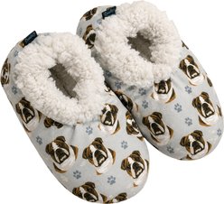 E&S PETS Bulldog Slippers, Grey, one size slide 1 of 6
