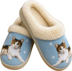 E&S PETS Calico Cat Snugg Slippers, Large/X-Large