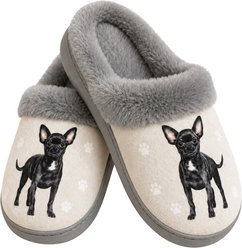 E&S PETS Chihuahua Black Snugg Slippers, Small/Medium