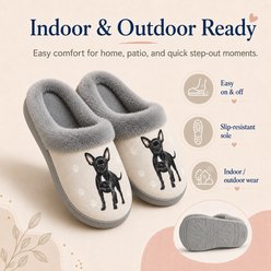 E&S PETS Chihuahua Black Snugg Slippers, Small/Medium slide 2 of 7