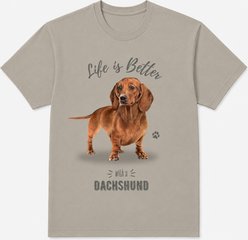 E&S PETS Dachshund T-Shirt, Brown, Large