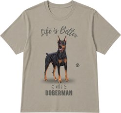 E&S PETS Doberman T-Shirt, Green, Large