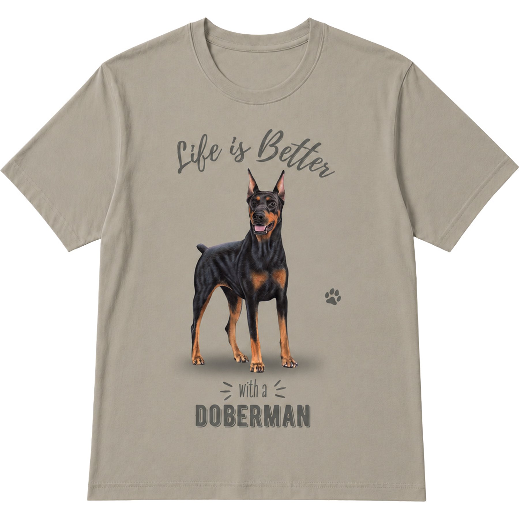 E&S PETS Doberman T-Shirt, Green, Large