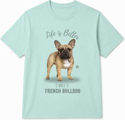 E&S PETS French Bulldog T-Shirt, Steel, Large