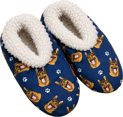 E&S PETS German Shepherd Slippers, Dark Blue, one size