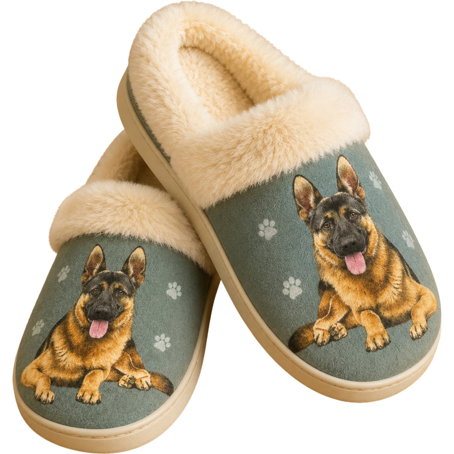 E&S PETS German Shepherd Snugg Slippers, Small/Medium