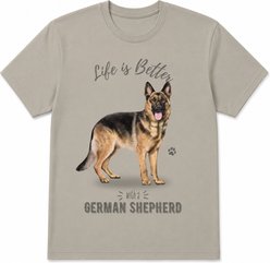 E&S PETS German Shepherd T-Shirt, Green, Large
